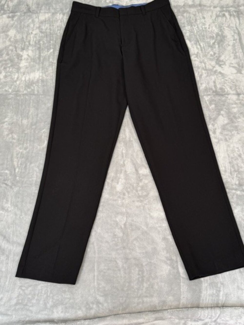 IZOD Boys Black Dress Pants Sz 20 Regular Stretch EUC